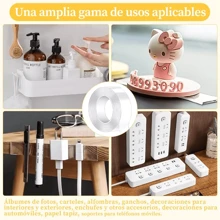 Cinta Nano Magica Adhesiva De Doble Cara Ivy Grip Reutilizable Laveble 3M Evitar Daño de los Niños para Manualides Madera plastico - 3M - Ver 7