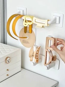 1pc Wall-Mounted Jewelry Organizer, Headwear & Hat Display Holder No-Drill Back To School