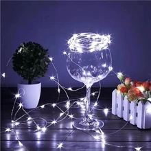 1pc 10/20/30 LED 1/2/3 M Plastic Lighting String, Daily Geometric Decor Extendable Decorative Light For Party Decoration - White - View 2