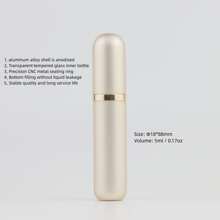 Travel Perfume Atomizer Portable Mini Refillable Perfume Atomizer Bottle Atomizer Travel Size Spray Bottles Accessories 5ml/0.17oz