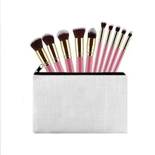 1 件腊肠犬印花便携式拉链收纳袋化妆包化妆收纳袋适用于旅行化妆工具送给妈妈的礼物卡通印花卡通图案 - 白色 - 查看 2