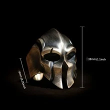 1pc Sparta Ring Halloween Men's Ring Retro Made Old Fashion Brand Personalized Skull Ring Open Ring Handmade Jewelry for Both Men and Women Ring