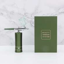 Portable Oxygen Water Jet Injector Beauty Machine High Pressure Facial Spray Gun For Home And Salon Use - Green - View 2