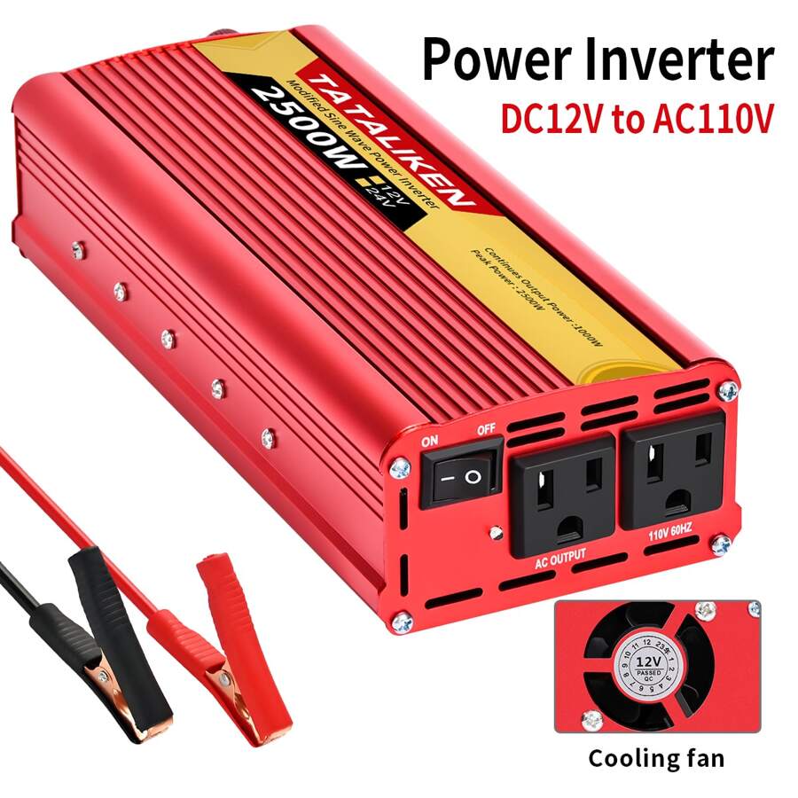 車載逆變器 - 紅色 - 查看 1