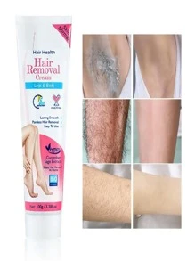 Crema Depiladora Corporal para axilas brazos con Extracto de Aloe vera y Pepino - Blanco y Negro - Ver 4