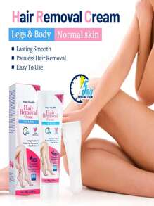 Crema Depiladora Corporal para axilas brazos con Extracto de Aloe vera y Pepino - Blanco y Negro - Ver 5
