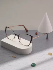 1 Cặp Kính Mắt Mèo Tráng Men Hai Tông Màu Dành Cho Nữ Dùng Hàng Ngày - Nhiều màu - Xem 2