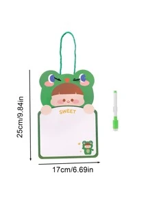 Pizarra De Dibujo De Dibujos Animados De Doble Cara Borrable - Multicolor - Ver 2