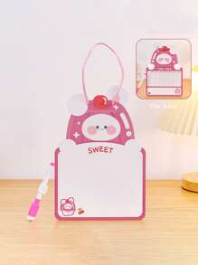 Pizarra De Dibujo De Dibujos Animados De Doble Cara Borrable - Multicolor - Ver 3