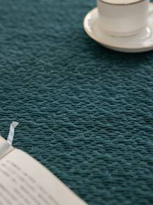 1pc Plain Sofa Cushion, Modern Simple Plush Anti-slip Wrinkle-resistant Couch Cover Suitable For Living Room Home Use - Green - View 5