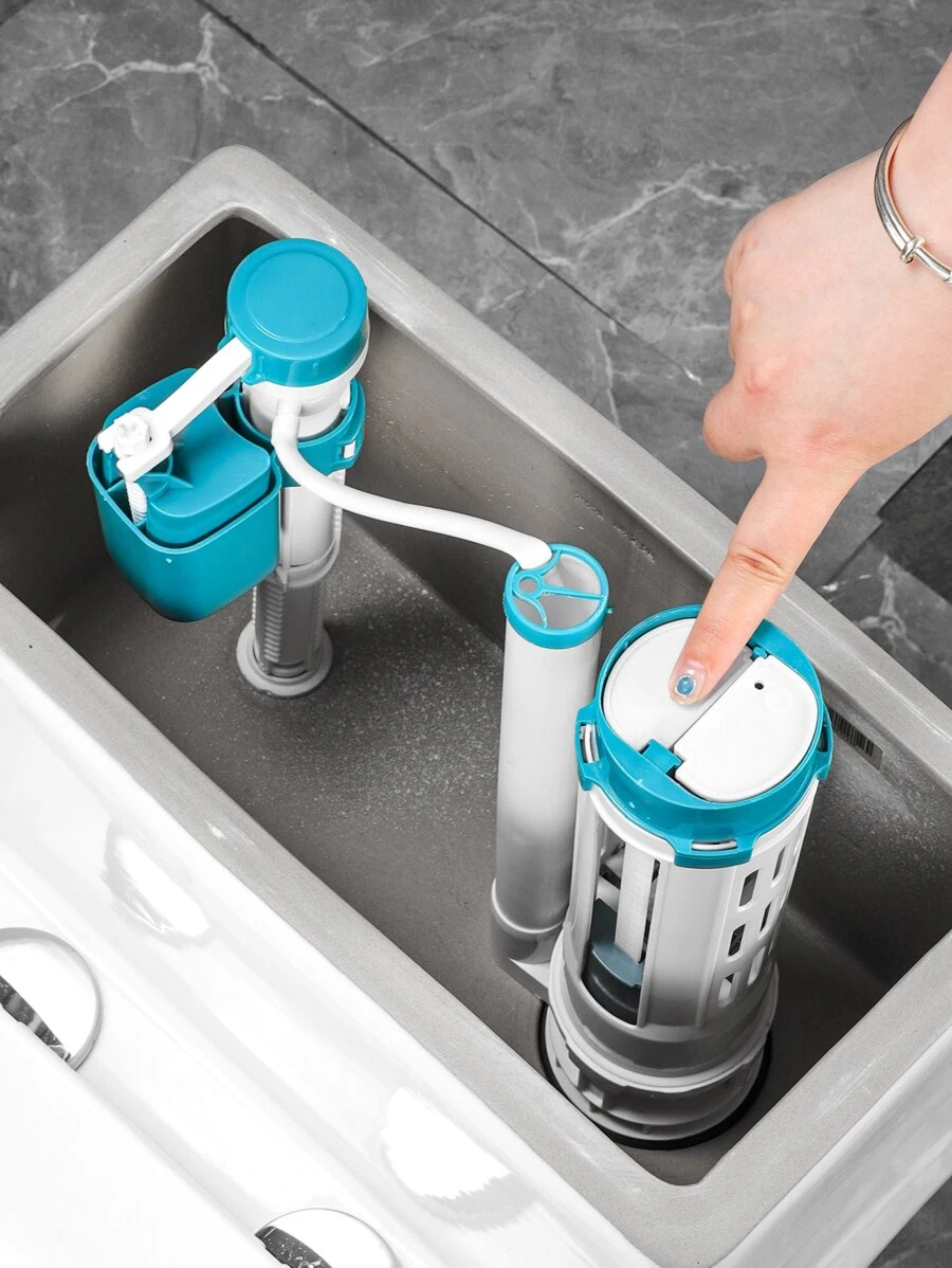 Toilet Water Fill Valve, Water Inlet Valve With Floating Ball, Plastic Universal Water Inlet Valve For Both Old And New Models, 1set Toilet Tank Repair Parts - Multicolor - View 1