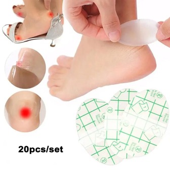 20片装一次性透明脚贴及鞋跟保护贴，防摩擦高跟鞋薄款防滑垫，适用于运动鞋、女士鞋履配件、化妆品、家居装饰、梳妆台、旅行、卧室、化妆配件、圣诞礼物、化妆品、化妆工具、便宜好物、礼品、女士礼品、圣诞礼物