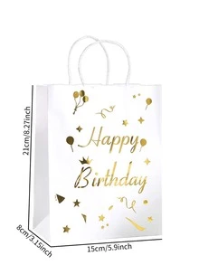 禮物包裝袋 - 白色 - 查看 3