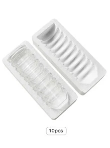 10pcs Round Glass Dessert/Snack Bowls, Suitable For Pudding, Ice Cream, Face Mask