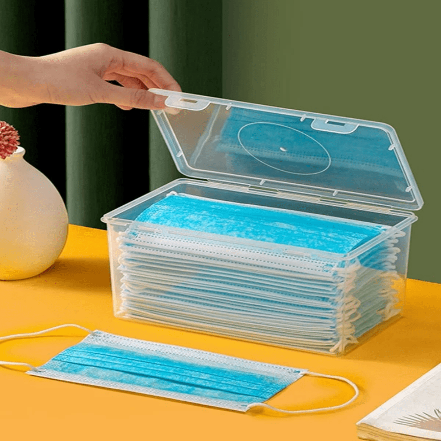 1pc Clear Face Cover Storage Box SHEIN USA