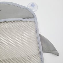 1入組卡通網紗風格浴室收納包,多用途雜物收納盒懸掛籃子 - 灰色 - 查看 4