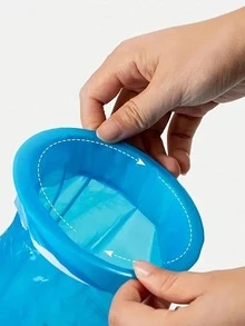 1pc Disposable Vomit Bag - Portable Outdoor Travel Emergency Vomiting And Urination Bag For Men And Women, Always Be Prepared - Blue - View 4