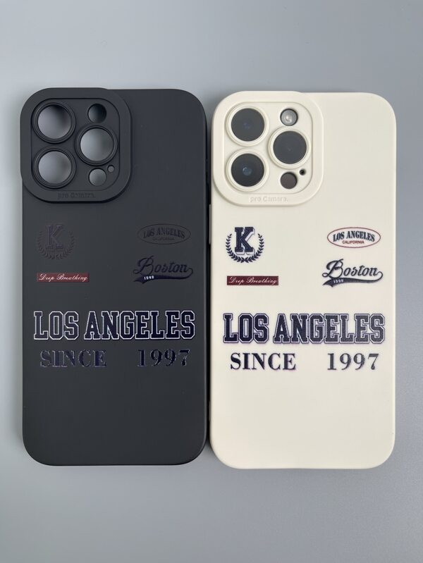 2 pièces Coques de téléphone TPU peintes avec des yeux d'ange compatibles avec iPhone et autres modèles