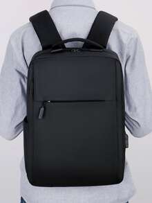 Portable Backpack 15.6-Inch Laptop Bag Waterproof Shoulder BagCasual Backpack Laptop Bag,For School,Business CasualRookies,For Teen Girls Women College Students,Work ,Business,Outdoors, Travel, Outings - Black - View 2