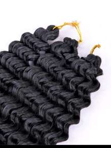 Curly crochet "Caída Natural" 55cm - Negro - Ver 3