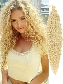 Curly crochet "Caída Natural" 55cm - Beis - Ver 1