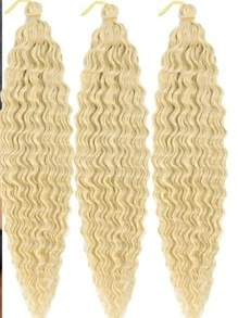 Curly crochet "Caída Natural" 55cm - Beis - Ver 2