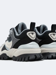 Balabala Giày chạy bộ ngoài trời thường ngày thoải mái ấm áp phối màu mùa đông Unisex - Đen và trắng - Xem 2