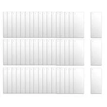 10入組透明亞克力矩形空白物,diy手工藝品、鑰匙扣、掛件、手工藝品 - 長方形 - 查看 1