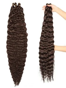 Curly crochet "Caída Natural" 55cm - Marrón - Ver 2