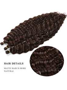 Curly crochet "Caída Natural" 55cm - Marrón - Ver 3