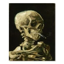 1 Miếng Không có khung Van Gogh tranh sơn dầu Treo tranh : Sọ Hút thuốc Xịt nước Bức tranh In Bức tranh sơn dầu , Phòng ngủ Trang trí Thẩm mỹ Hình ảnh , Nổi tiếng Gothic Áp phích Nhà  Trang trí Áp phích - Nhiều màu - Xem 1