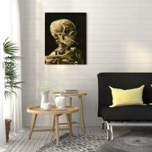 1 Miếng Không có khung Van Gogh tranh sơn dầu Treo tranh : Sọ Hút thuốc Xịt nước Bức tranh In Bức tranh sơn dầu , Phòng ngủ Trang trí Thẩm mỹ Hình ảnh , Nổi tiếng Gothic Áp phích Nhà  Trang trí Áp phích - Nhiều màu - Xem 3