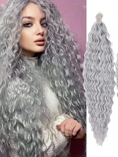Curly crochet "Caída Natural" 55cm