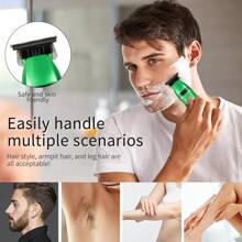 Rechargeable Professional Hair Trimmer Cut Machine Wireless Hair Clipper Beard Man Shaving - Green - View 2