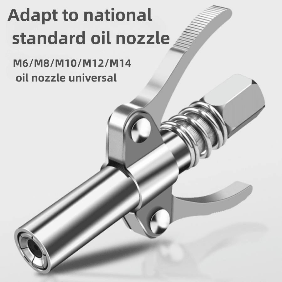 1pc Grease Gun Coupler M6/m8/m10/m12/m14 High Pressure Locking Pliers