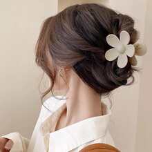 6 件/套女士创意组合发夹，纯色，多种形状和颜色爪夹，适合各种发型，磨砂防滑设计，抓力强，非常适合日常休闲使用 - 彩色 - 查看 9