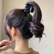 6 件/套女士创意组合发夹，纯色，多种形状和颜色爪夹，适合各种发型，磨砂防滑设计，抓力强，非常适合日常休闲使用 - 彩色 - 查看 7