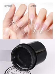 120克透明固体美甲贴片凝胶，高容量美甲贴片凝胶，粘性粘合剂，UV胶水，不流动造型固体美甲UV凝胶指甲油美甲工具