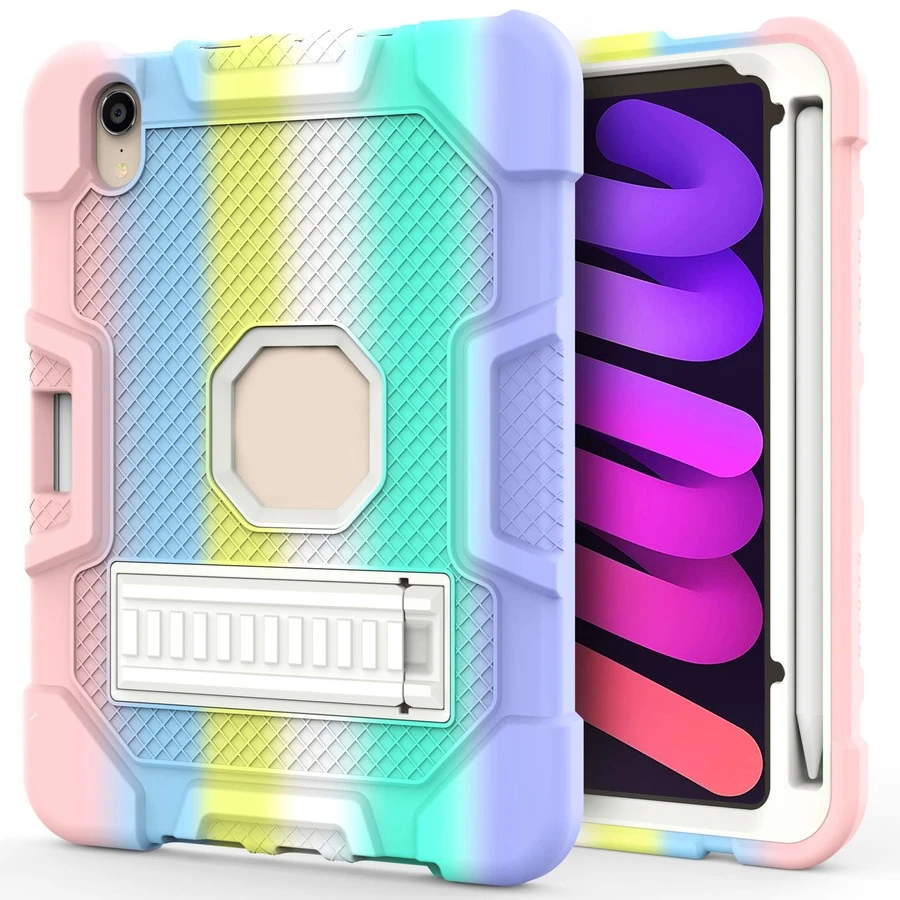 Cubierta Protectora Para Tablet De Color Arcoíris, Compatible Con Ipad Mini 6 - Multicolor - Ver 1