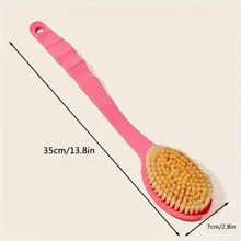 1件背部按摩刷，去角质，Bath And Body Works，淋浴，客厅家居卧室浴室家居装饰，旅行用品，婚礼，派对，生日，送给男士、妈妈、爸爸、朋友的礼物，新年，配饰，有趣的礼物 - 粉色 - 查看 2