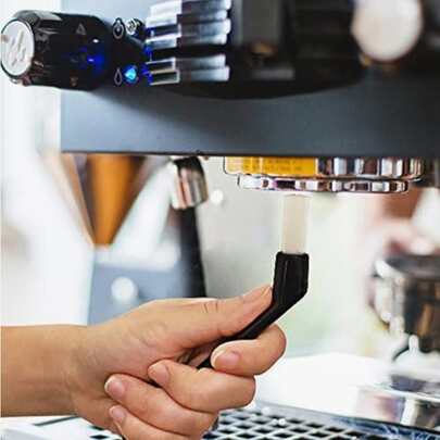1PC Coffee Dust Clean Brush Espresso Machine Cleaning Brush Plastic Handle Keyboards Brush Cleaner Tools Coffee Grime Cleaning Brush School Supplies Back To School