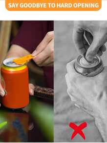 2 Pcs Cola Shield and Soda Protector for Family, Plastic Tab Can Openers for Pop, Beer or Soda, Anti Bug and Fly Beverage Barricade Protects Cold Drinks from Bees at Picnic, BBQ, Random Color - Random Color - View 2