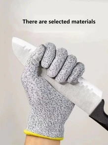 1 Pair Of Level 5 Cut Resistant Gloves - Grey - View 3