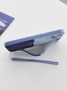 Letter Graphic Phone Case With Lanyard - Multicolor - View 5