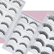 Lbb-16(5 Pairs/set) Large Capacity Long & Thick & Natural & Realistic False Eyelashes