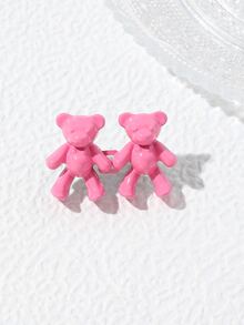 1個粉色熊腰帶扣和鈕釦,用於固定衣物 - 粉色 - 查看 3