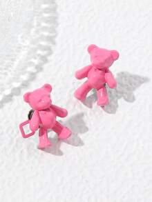 1個粉色熊腰帶扣和鈕釦,用於固定衣物 - 粉色 - 查看 4