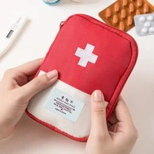 1 件旅行居家便携式小药包，小药包小储物袋药品便捷包旅行必需品旅行收纳袋海滩暑假返校药包药品储物袋药品收纳袋急救包急救包旅行配件旅行收纳袋旅行必需品旅行用品旅行包大学度假邮轮暑假户外露营徒步旅行狩猎必备品