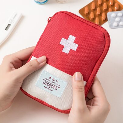 1pc Travel Home Portable Small Medicine Bag With The Small Medicine Bag Small Storage Bag Medicine Convenient Package Travel Essentials Travel Organizer For Beach Summer Vacation Back To School Medicine Bag Medicine Storage Bag Medicine Organizer First Aid Kit First Aid Bag Travel Accessories Travel Organizer Travel Essentials Travel Stuff Travelling Bag College Vacation Cruise Summer Holiday Essentials For Outdoor Camping Hiking Hunting