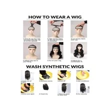 綠色中心部分卷長款人造假髮適合女士,合適的適用於日常穿著,派對,角色扮演 - 綠色 - 查看 8